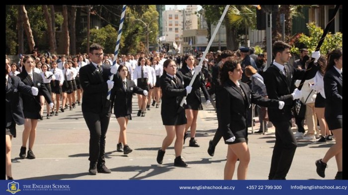 School's Proud Presence at the 25th March Nicosia Parade